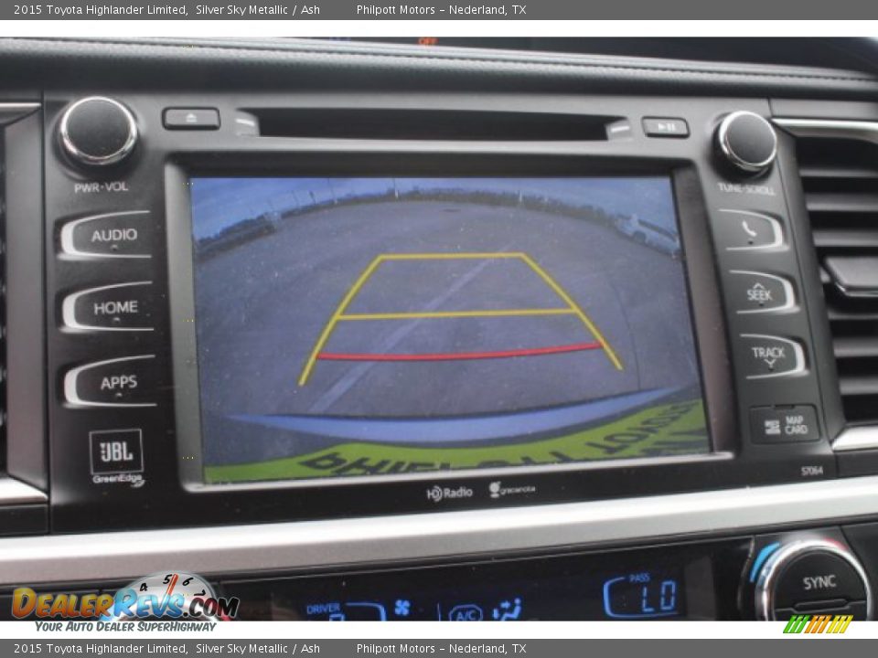 2015 Toyota Highlander Limited Silver Sky Metallic / Ash Photo #12