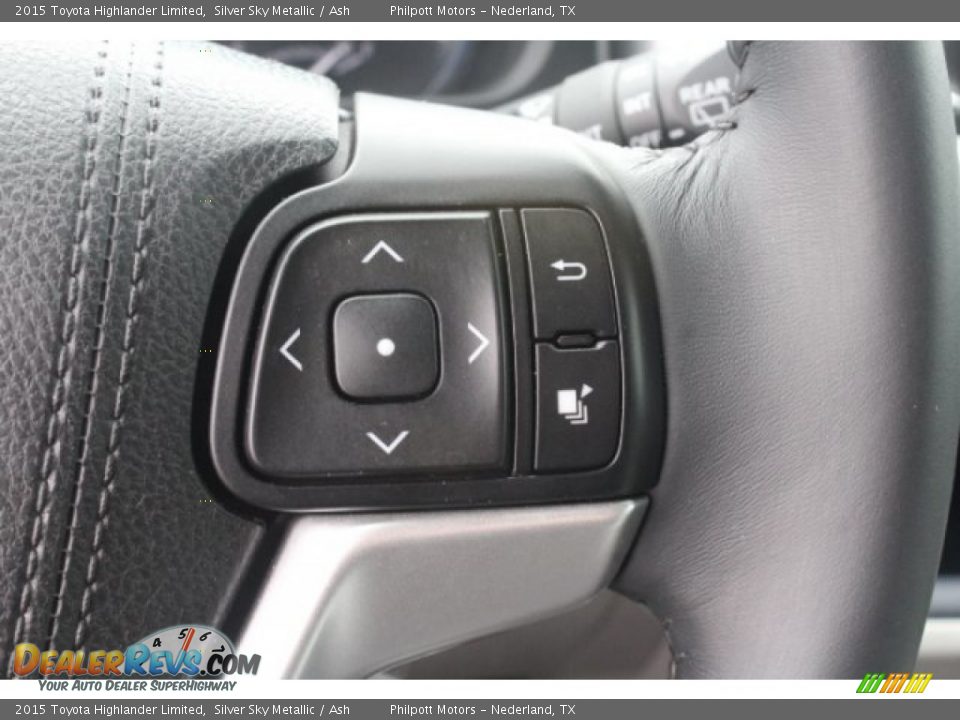 2015 Toyota Highlander Limited Silver Sky Metallic / Ash Photo #14