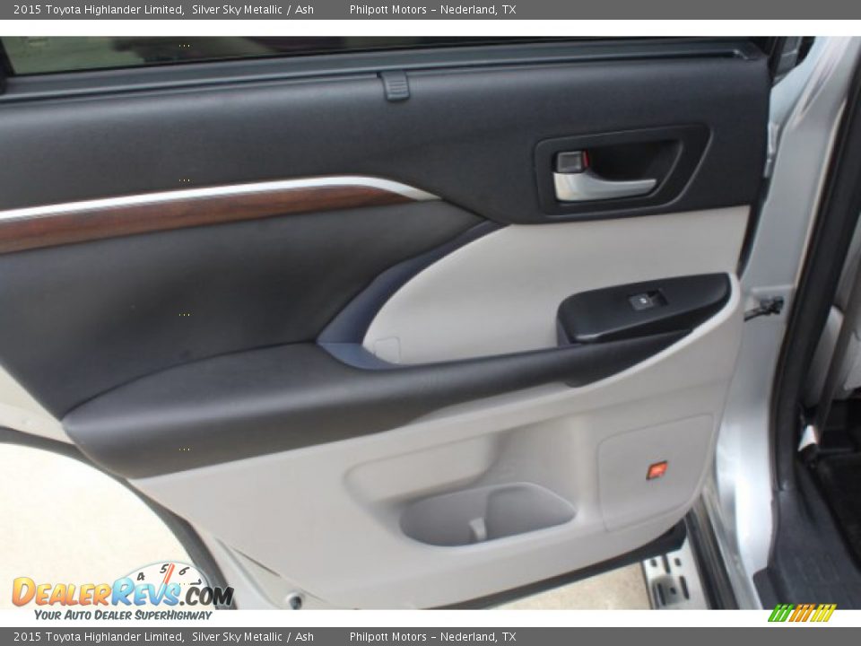 2015 Toyota Highlander Limited Silver Sky Metallic / Ash Photo #15