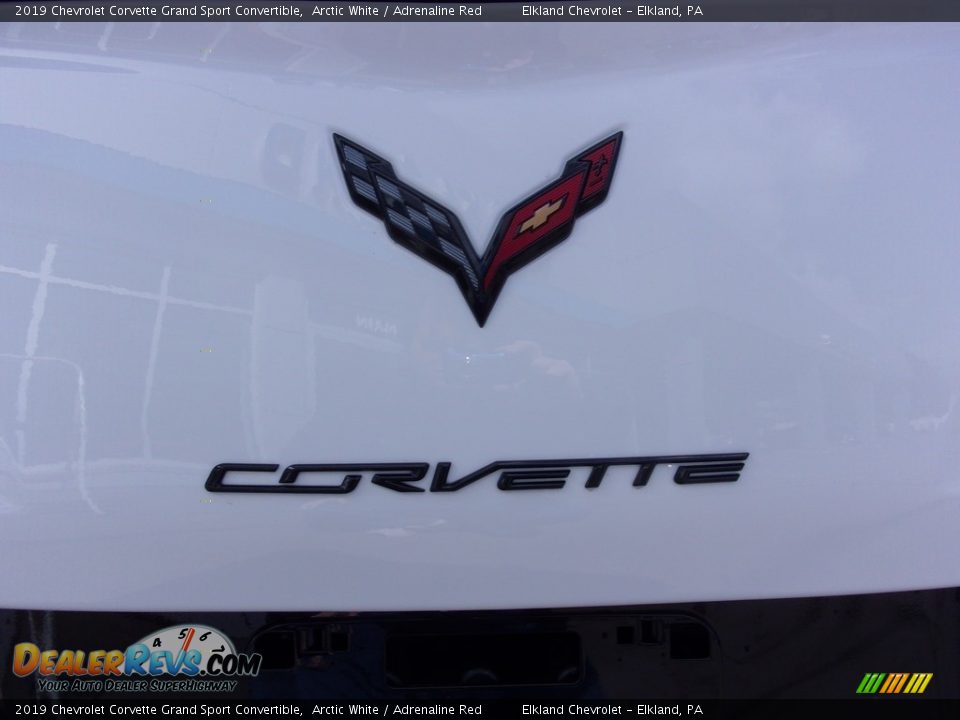 2019 Chevrolet Corvette Grand Sport Convertible Arctic White / Adrenaline Red Photo #11