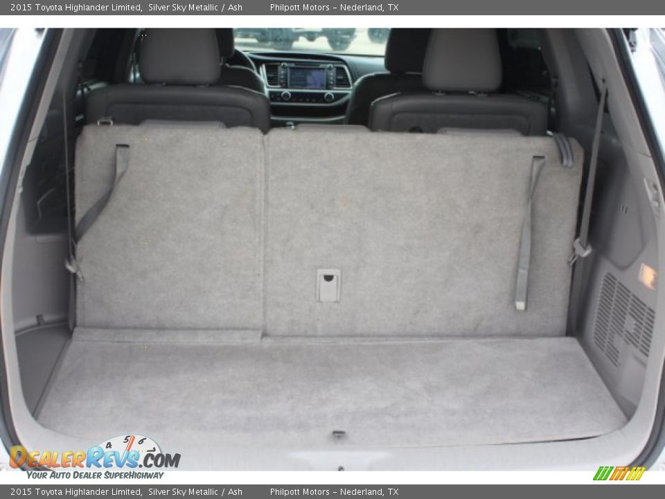2015 Toyota Highlander Limited Silver Sky Metallic / Ash Photo #19