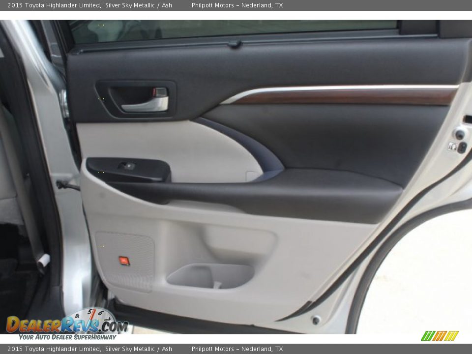 2015 Toyota Highlander Limited Silver Sky Metallic / Ash Photo #21