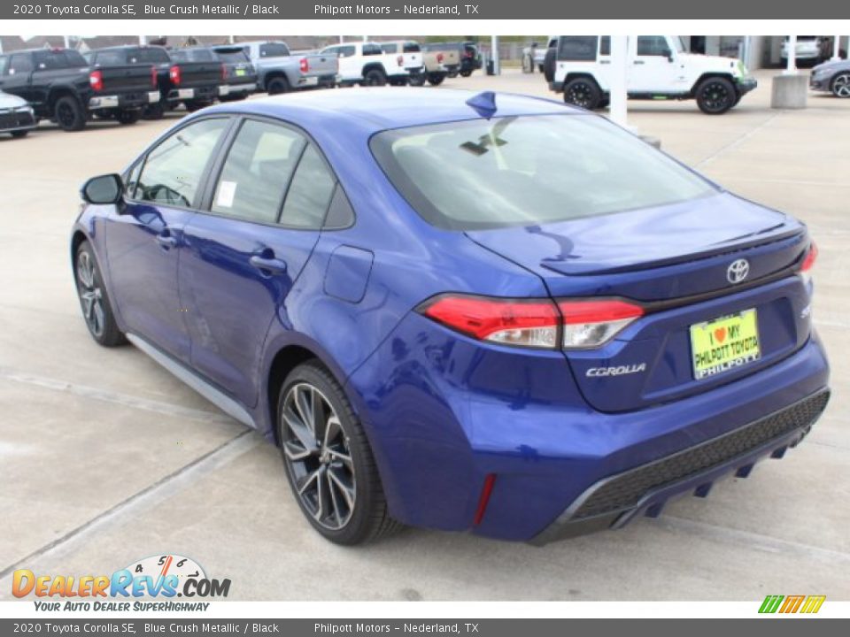 2020 Toyota Corolla SE Blue Crush Metallic / Black Photo #6