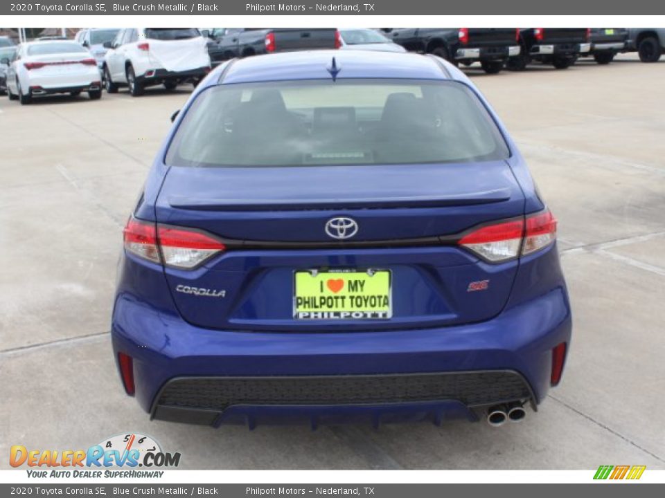 2020 Toyota Corolla SE Blue Crush Metallic / Black Photo #7