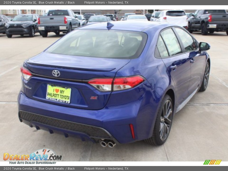 2020 Toyota Corolla SE Blue Crush Metallic / Black Photo #8