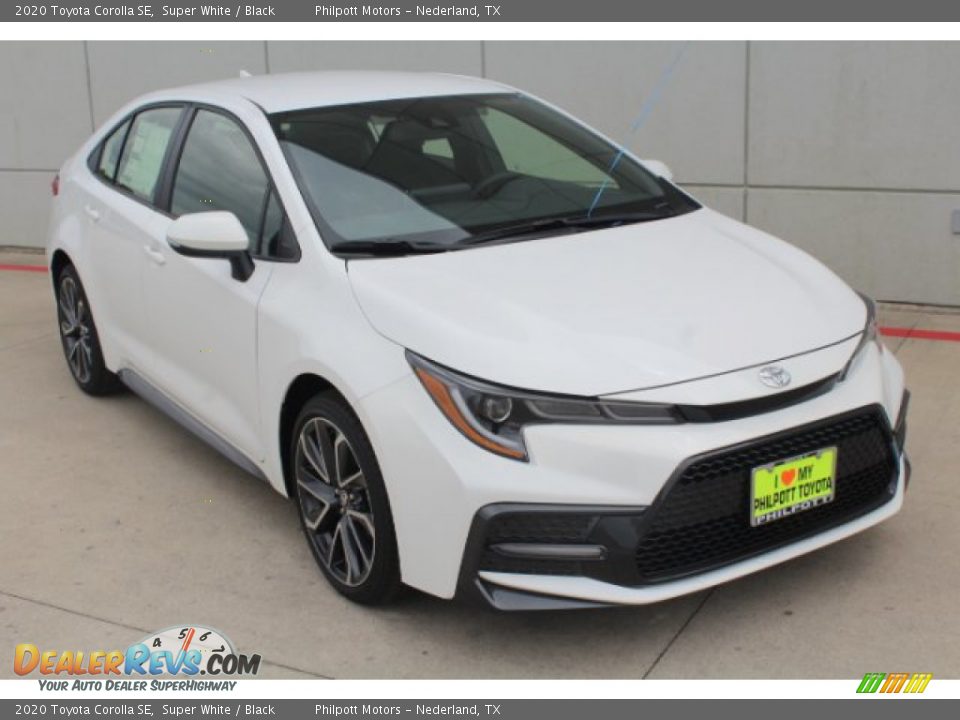 2020 Toyota Corolla SE Super White / Black Photo #2