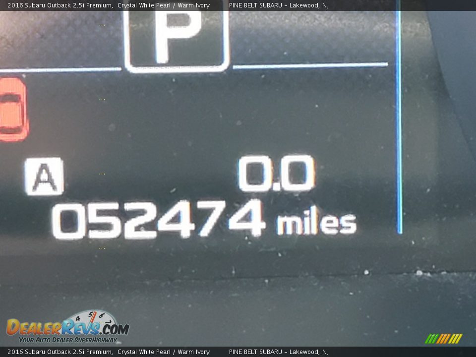2016 Subaru Outback 2.5i Premium Crystal White Pearl / Warm Ivory Photo #5