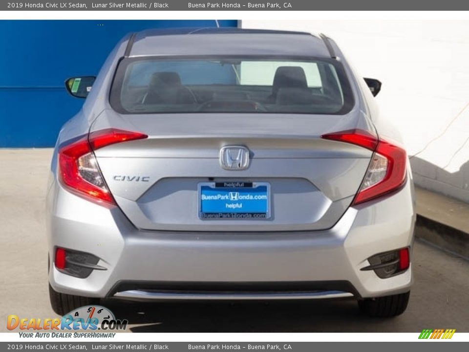 2019 Honda Civic LX Sedan Lunar Silver Metallic / Black Photo #6