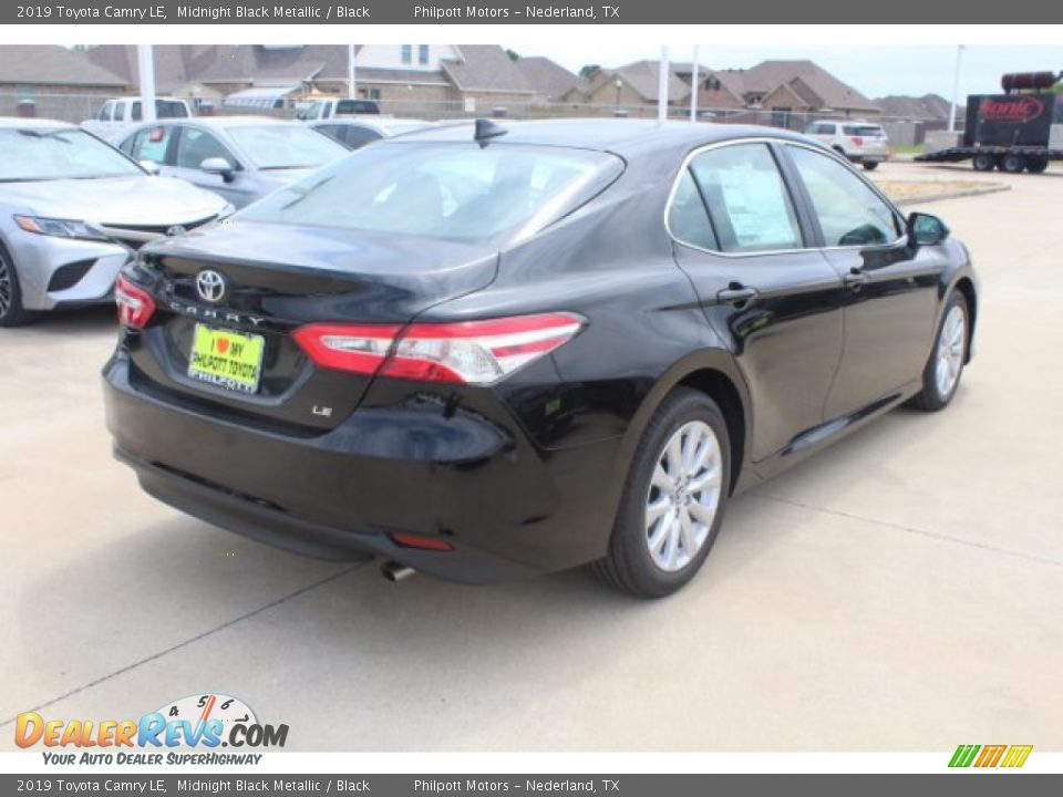 2019 Toyota Camry LE Midnight Black Metallic / Black Photo #8