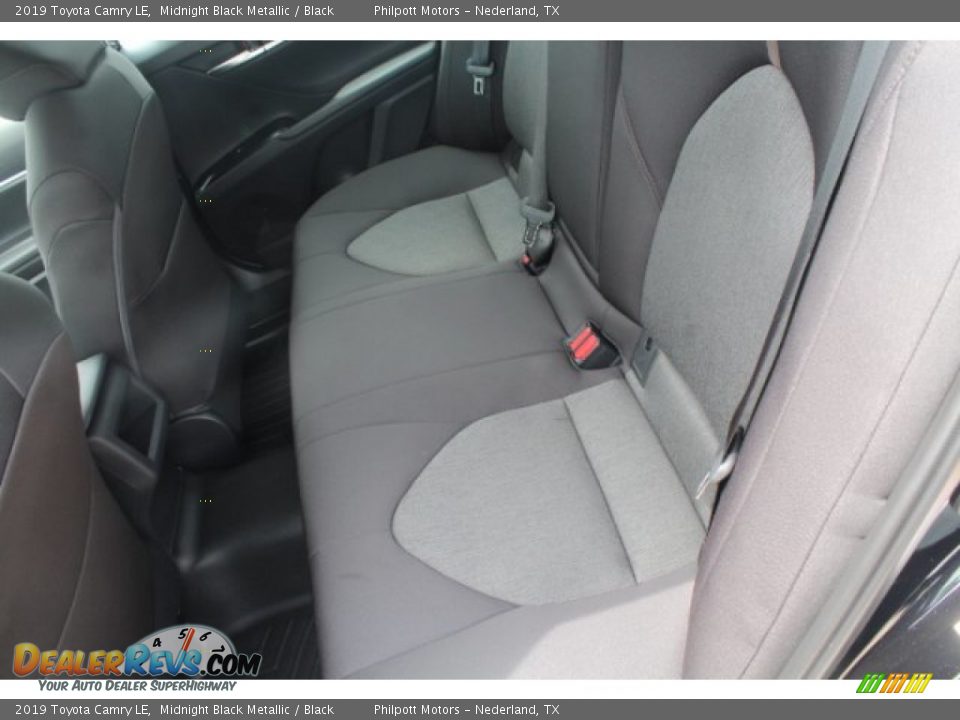 2019 Toyota Camry LE Midnight Black Metallic / Black Photo #19