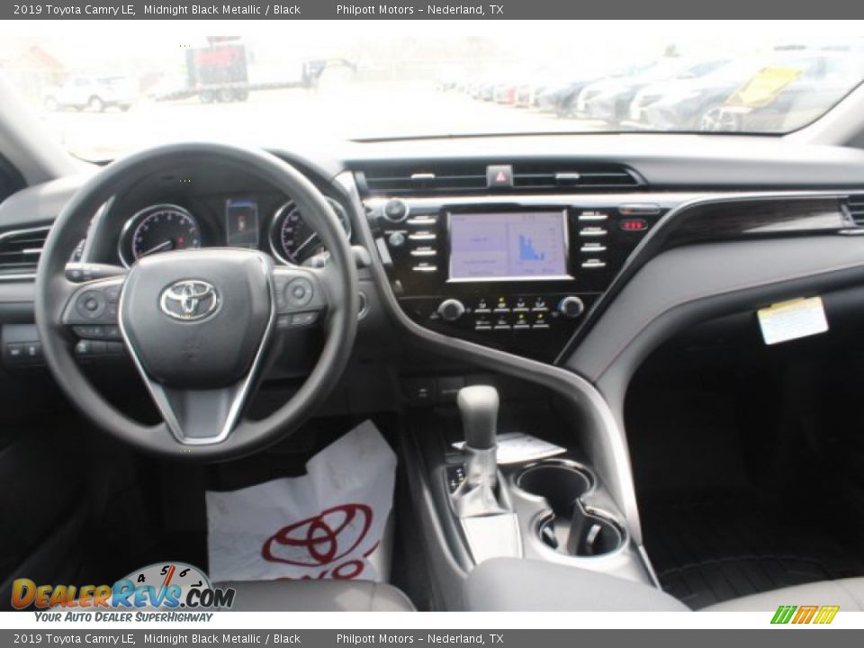 2019 Toyota Camry LE Midnight Black Metallic / Black Photo #20