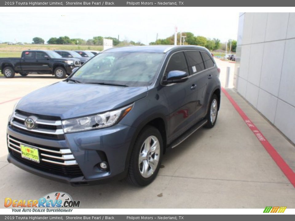 2019 Toyota Highlander Limited Shoreline Blue Pearl / Black Photo #4