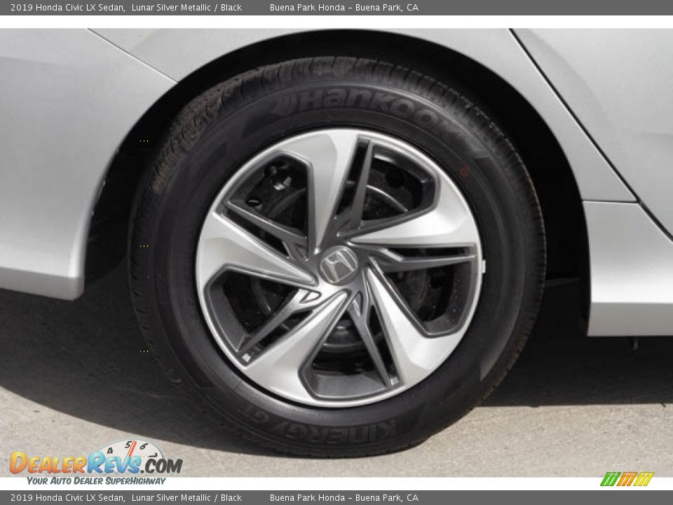 2019 Honda Civic LX Sedan Lunar Silver Metallic / Black Photo #13
