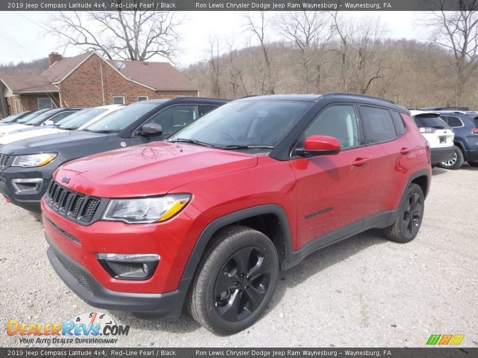 2019 Jeep Compass Latitude 4x4 Red-Line Pearl / Black Photo #1