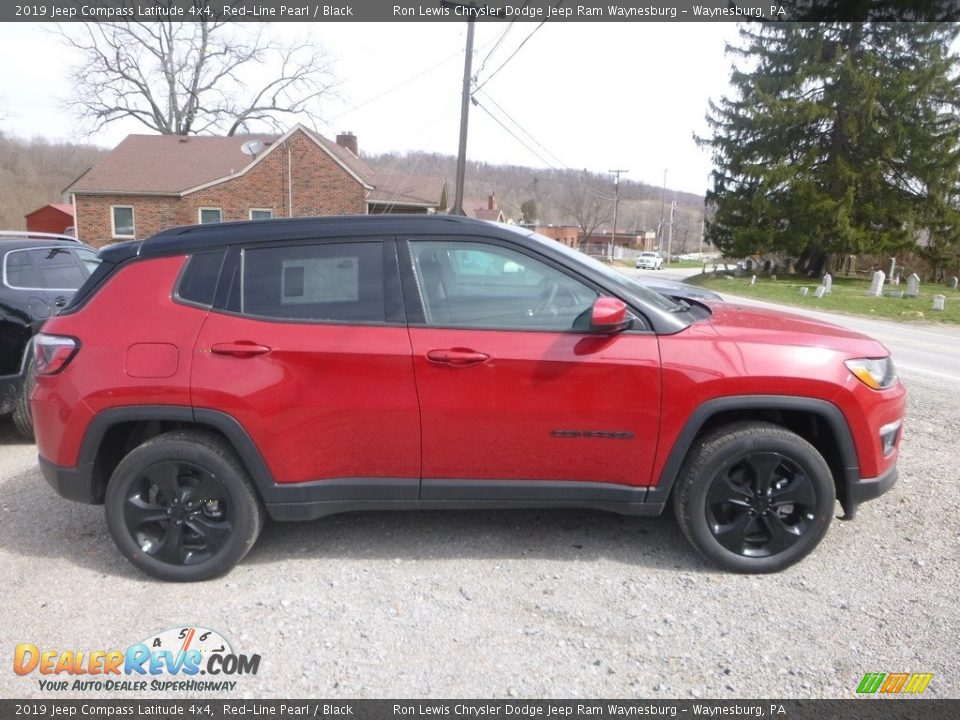 2019 Jeep Compass Latitude 4x4 Red-Line Pearl / Black Photo #2