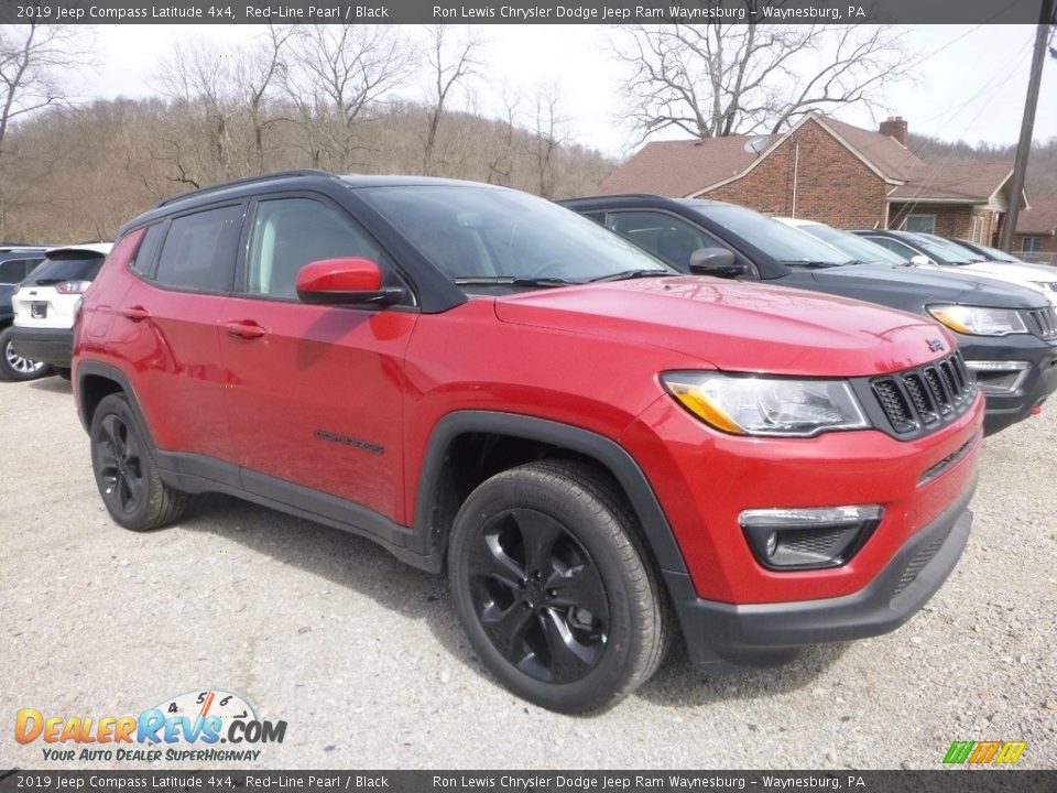 2019 Jeep Compass Latitude 4x4 Red-Line Pearl / Black Photo #3