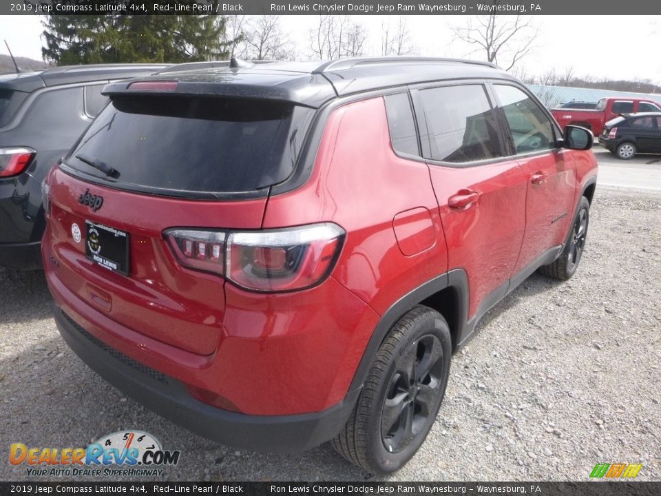 2019 Jeep Compass Latitude 4x4 Red-Line Pearl / Black Photo #8