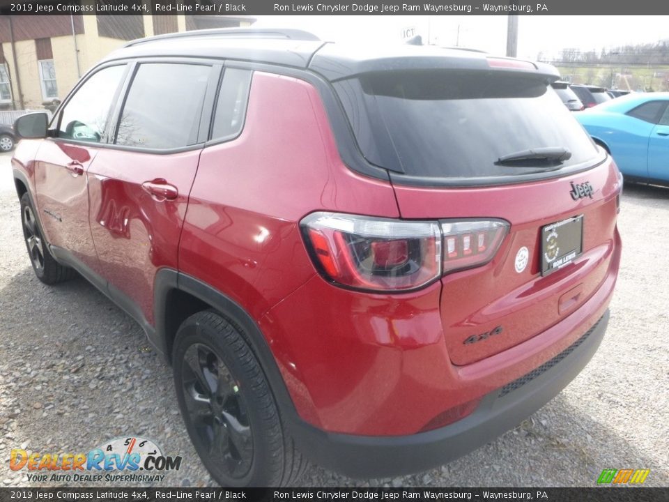 2019 Jeep Compass Latitude 4x4 Red-Line Pearl / Black Photo #10