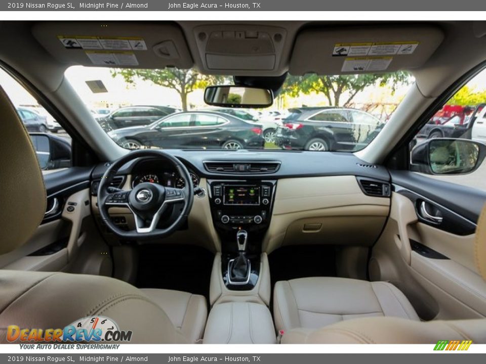 2019 Nissan Rogue SL Midnight Pine / Almond Photo #9