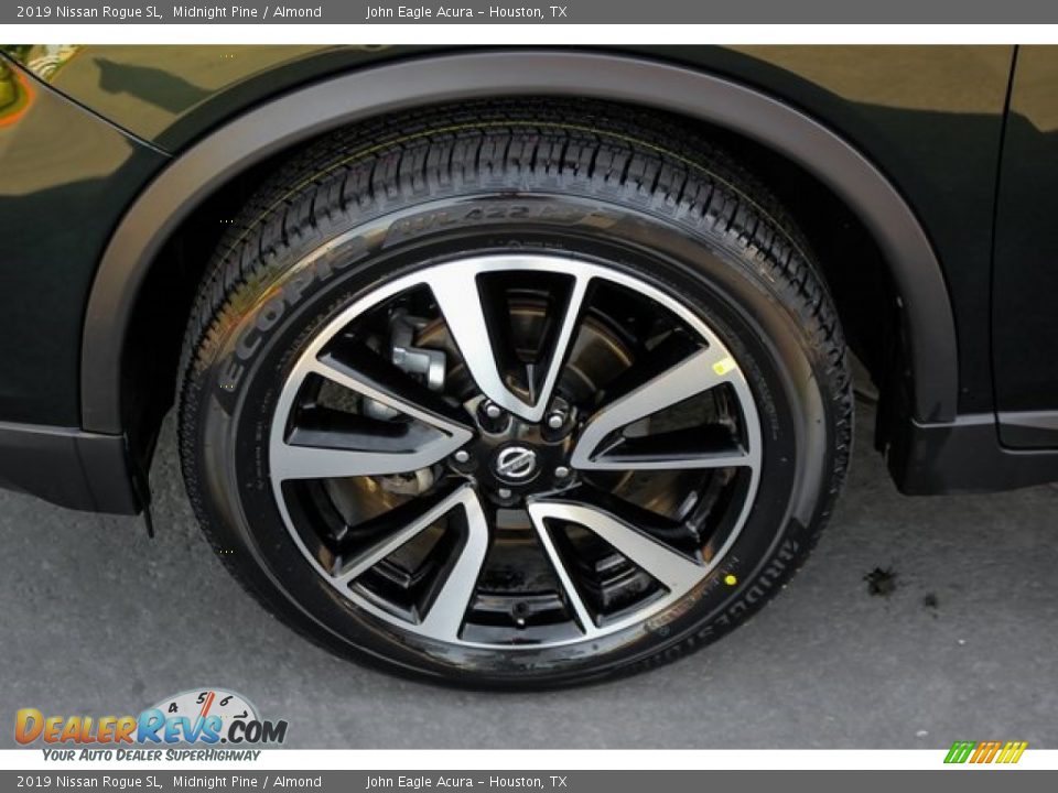 2019 Nissan Rogue SL Midnight Pine / Almond Photo #13