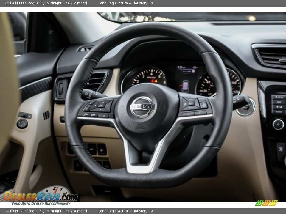 2019 Nissan Rogue SL Midnight Pine / Almond Photo #31
