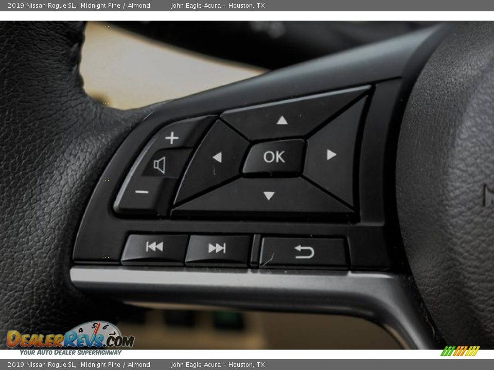 2019 Nissan Rogue SL Midnight Pine / Almond Photo #36