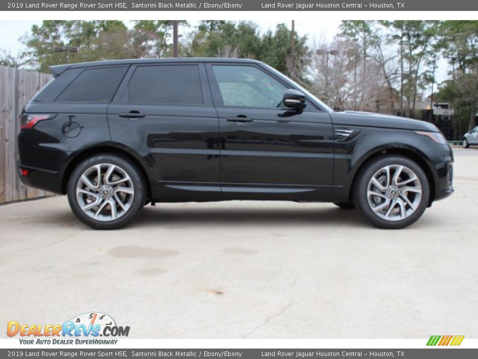 2019 Land Rover Range Rover Sport HSE Santorini Black Metallic / Ebony/Ebony Photo #2