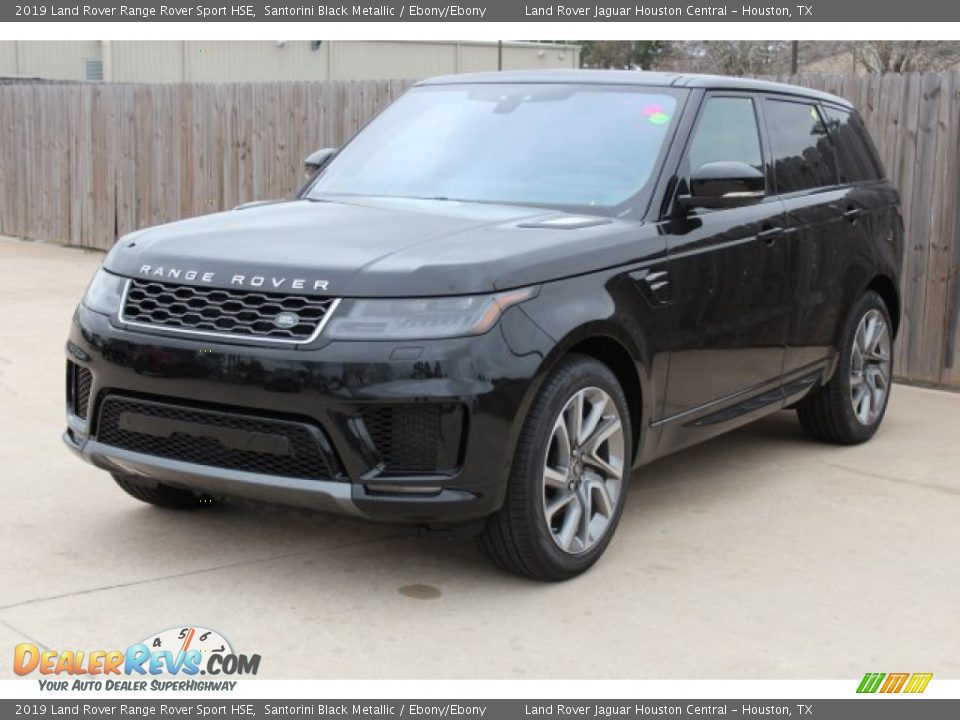 2019 Land Rover Range Rover Sport HSE Santorini Black Metallic / Ebony/Ebony Photo #4