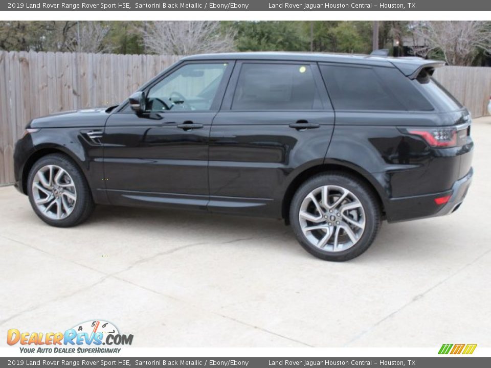 2019 Land Rover Range Rover Sport HSE Santorini Black Metallic / Ebony/Ebony Photo #5