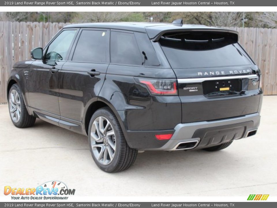 2019 Land Rover Range Rover Sport HSE Santorini Black Metallic / Ebony/Ebony Photo #6