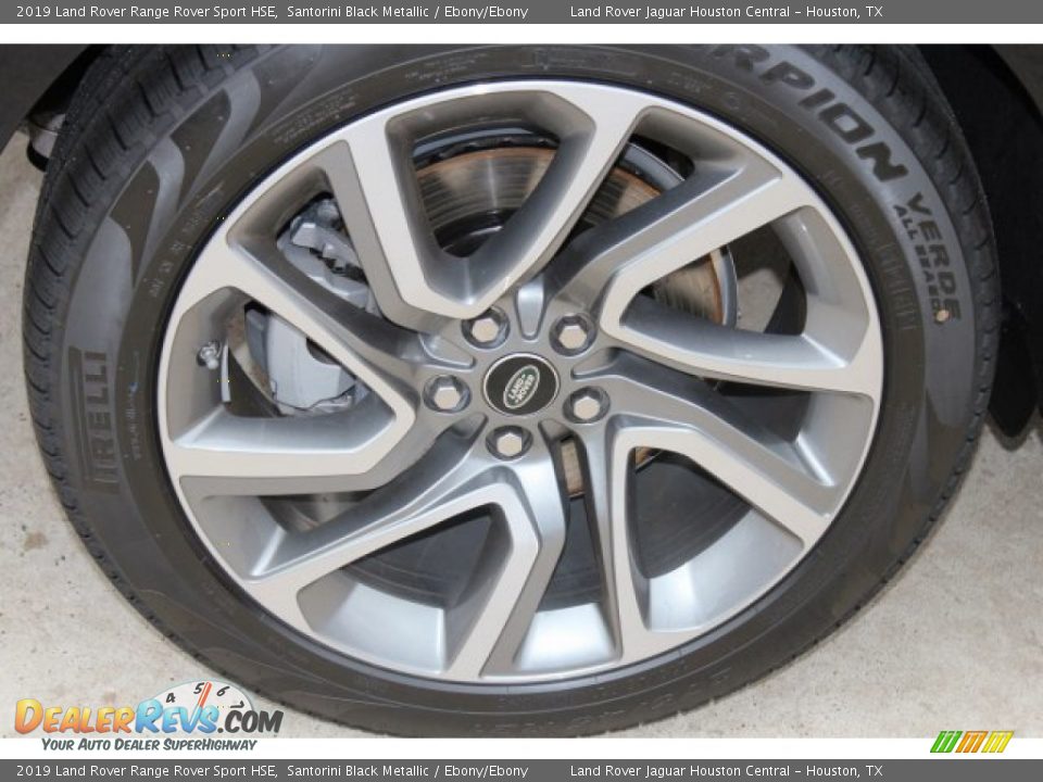 2019 Land Rover Range Rover Sport HSE Santorini Black Metallic / Ebony/Ebony Photo #8