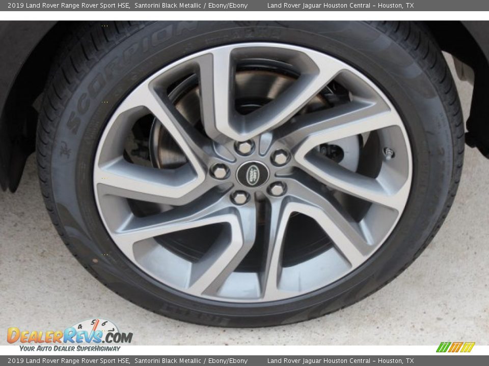 2019 Land Rover Range Rover Sport HSE Santorini Black Metallic / Ebony/Ebony Photo #9