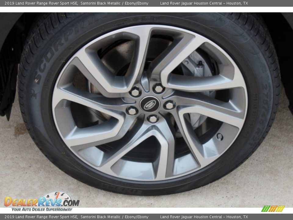 2019 Land Rover Range Rover Sport HSE Santorini Black Metallic / Ebony/Ebony Photo #10