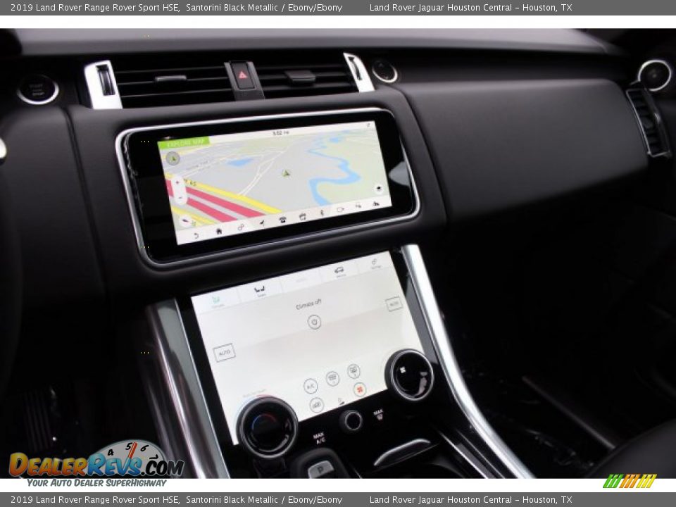 2019 Land Rover Range Rover Sport HSE Santorini Black Metallic / Ebony/Ebony Photo #16