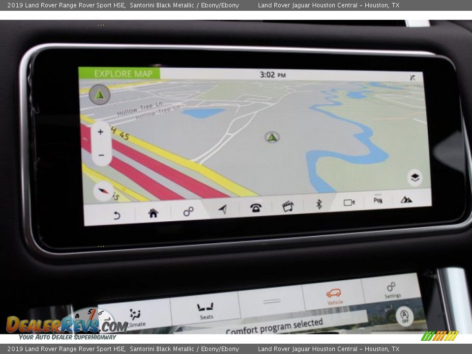 2019 Land Rover Range Rover Sport HSE Santorini Black Metallic / Ebony/Ebony Photo #19