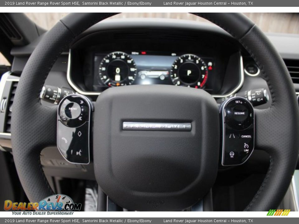 2019 Land Rover Range Rover Sport HSE Santorini Black Metallic / Ebony/Ebony Photo #22