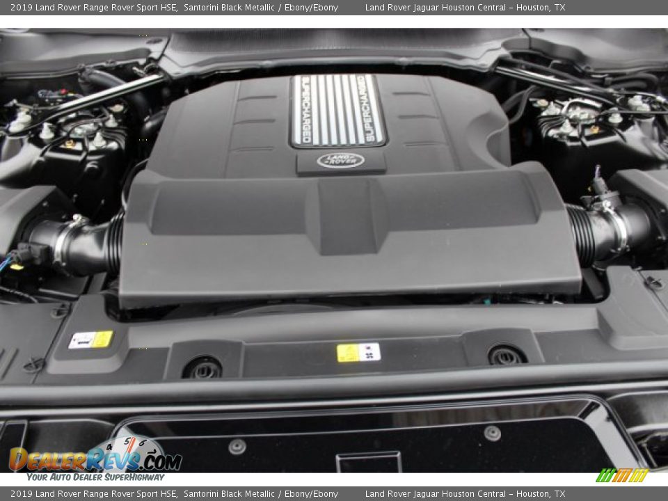 2019 Land Rover Range Rover Sport HSE Santorini Black Metallic / Ebony/Ebony Photo #33