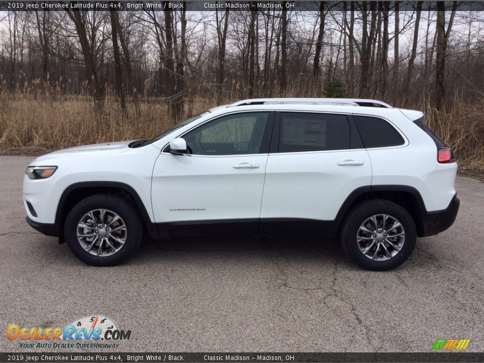 2019 Jeep Cherokee Latitude Plus 4x4 Bright White / Black Photo #3