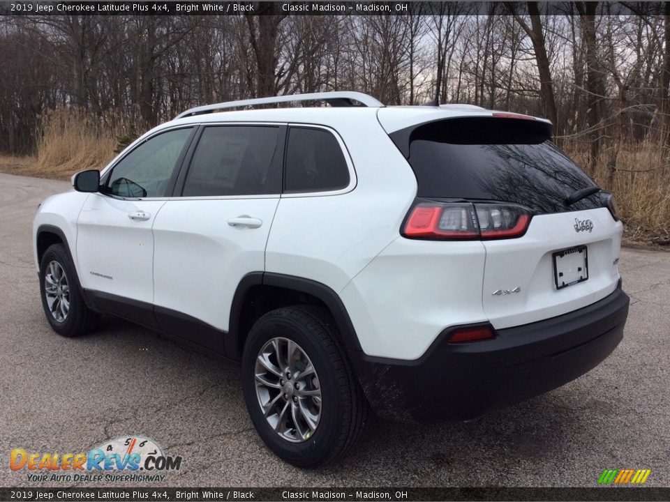 2019 Jeep Cherokee Latitude Plus 4x4 Bright White / Black Photo #4