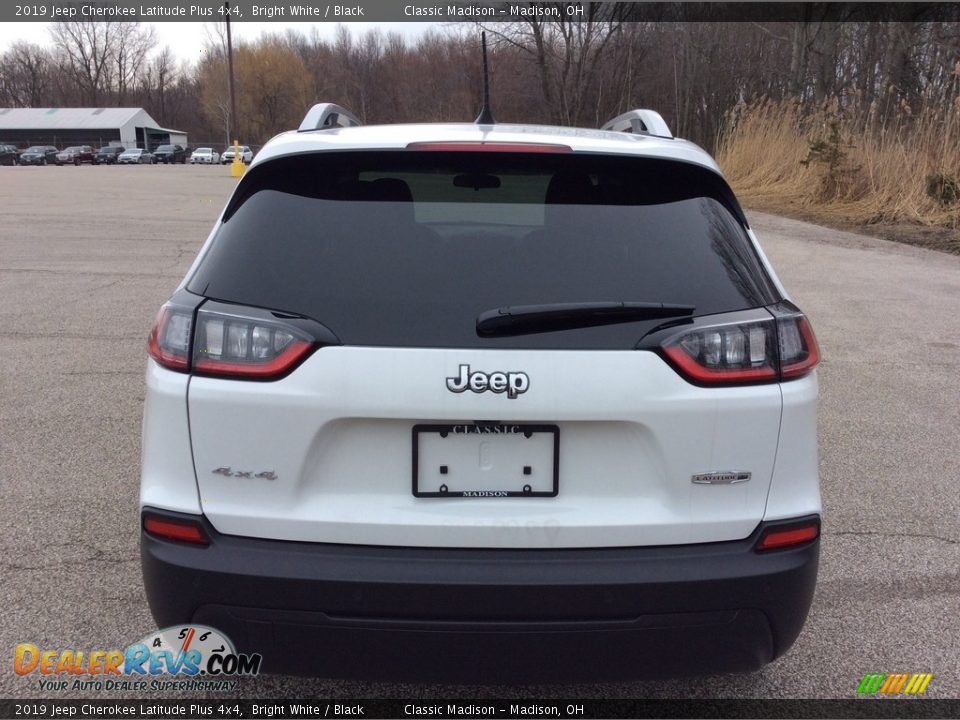 2019 Jeep Cherokee Latitude Plus 4x4 Bright White / Black Photo #5
