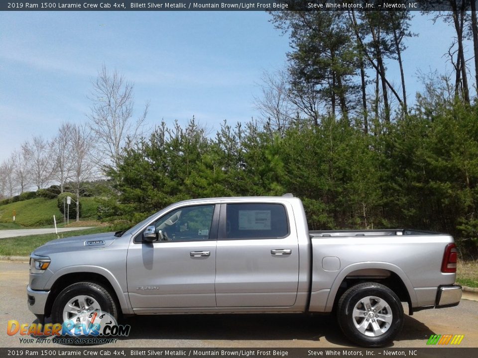 Billett Silver Metallic 2019 Ram 1500 Laramie Crew Cab 4x4 Photo #1