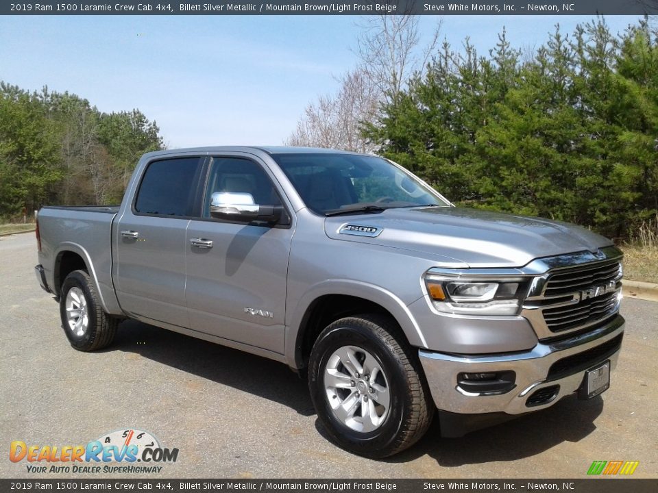 Billett Silver Metallic 2019 Ram 1500 Laramie Crew Cab 4x4 Photo #4