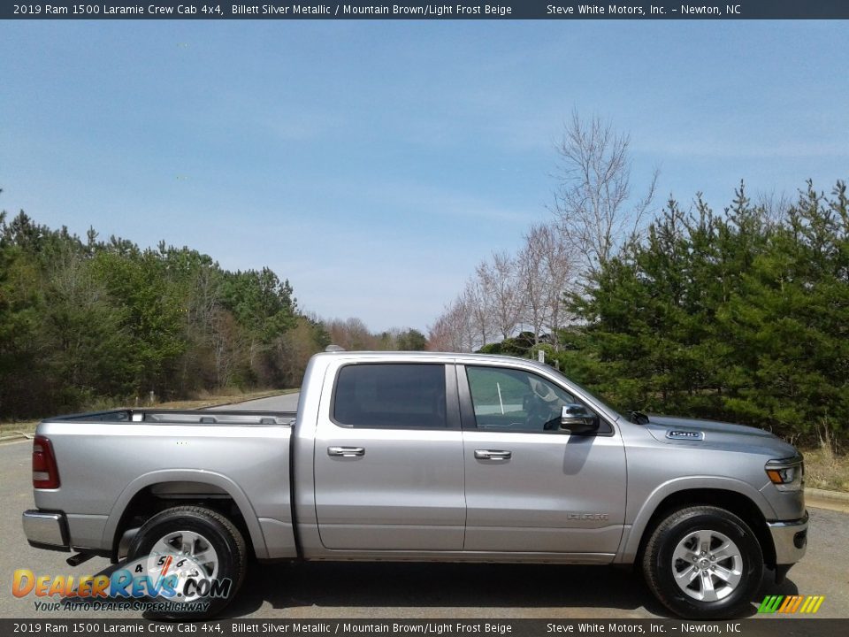 Billett Silver Metallic 2019 Ram 1500 Laramie Crew Cab 4x4 Photo #5