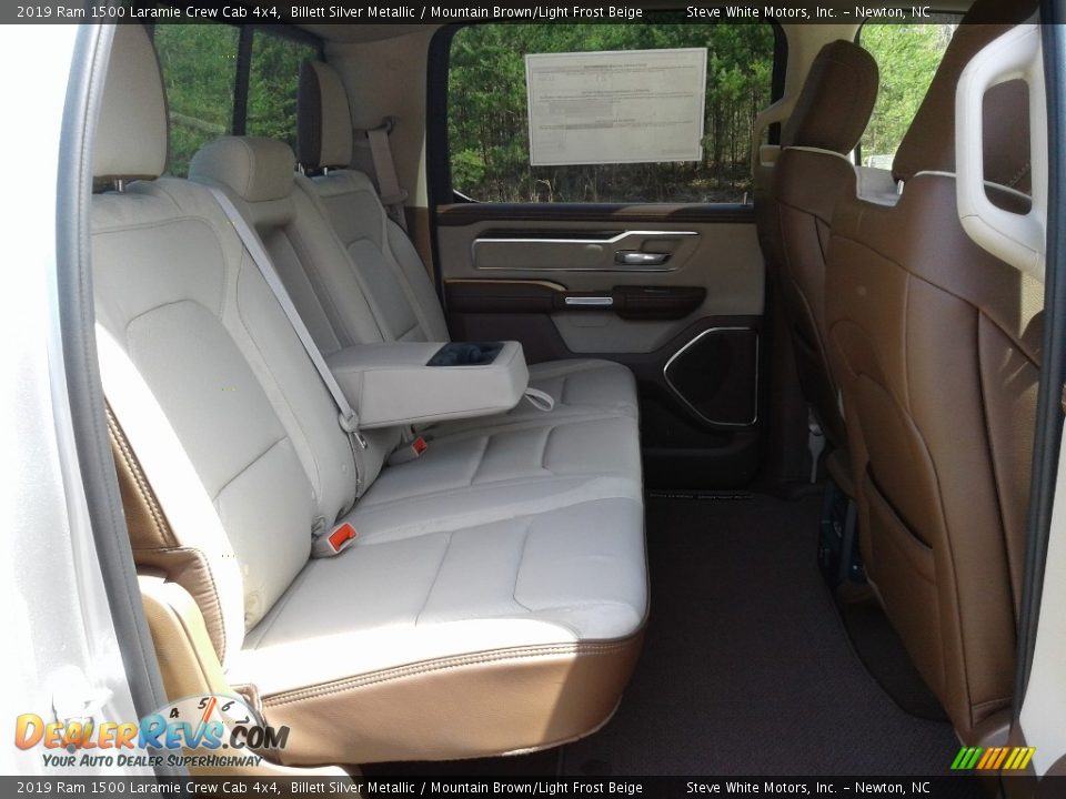 Rear Seat of 2019 Ram 1500 Laramie Crew Cab 4x4 Photo #15