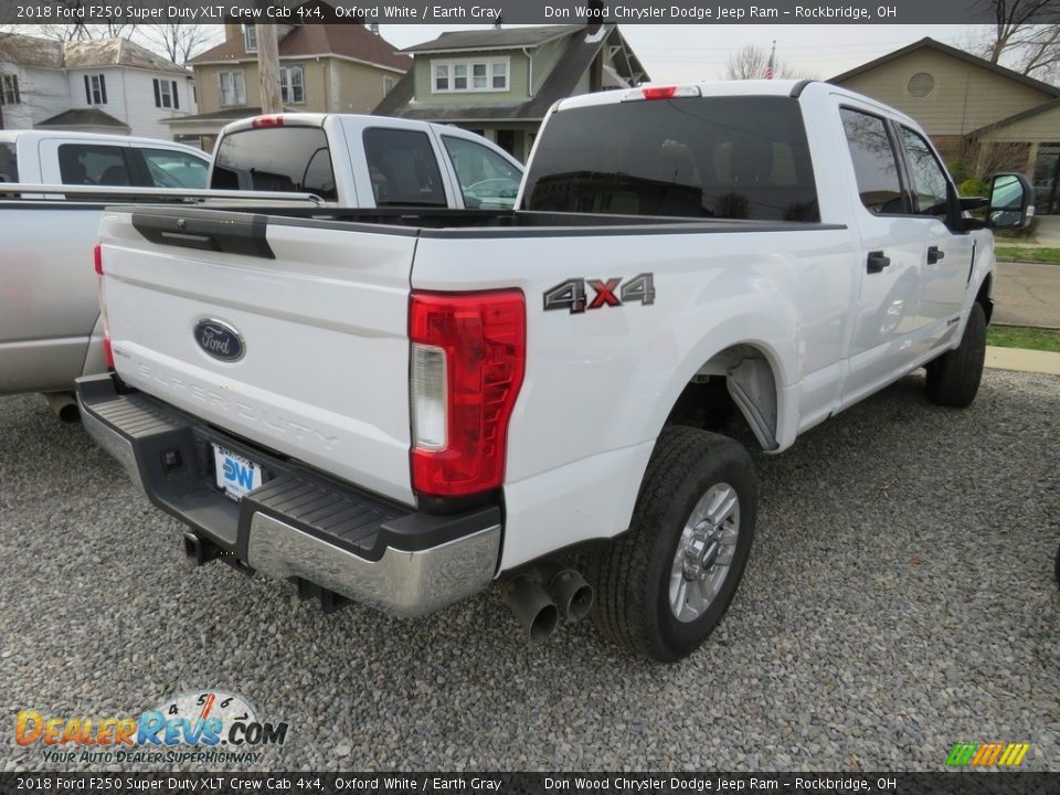 2018 Ford F250 Super Duty XLT Crew Cab 4x4 Oxford White / Earth Gray Photo #14