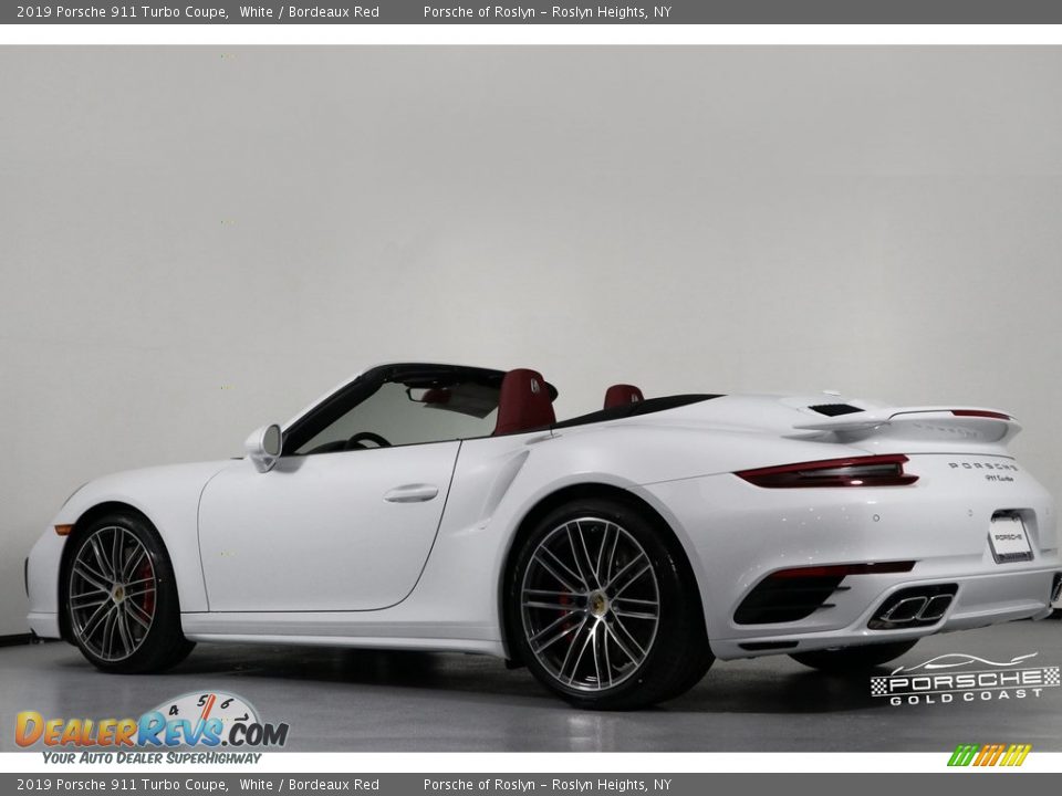 2019 Porsche 911 Turbo Coupe White / Bordeaux Red Photo #4