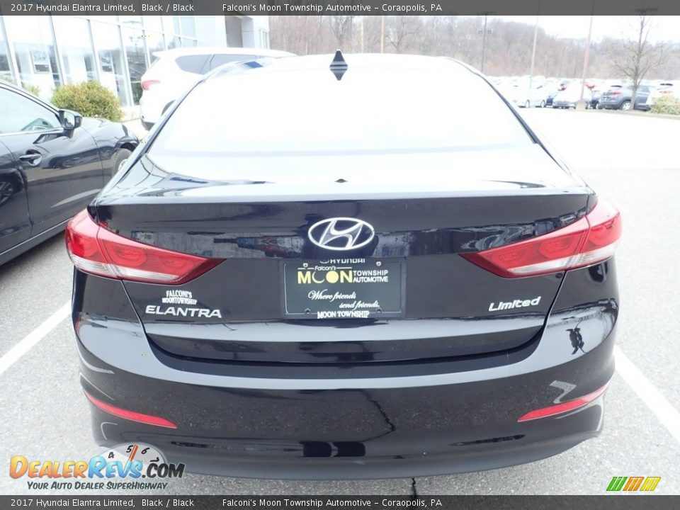 2017 Hyundai Elantra Limited Black / Black Photo #3