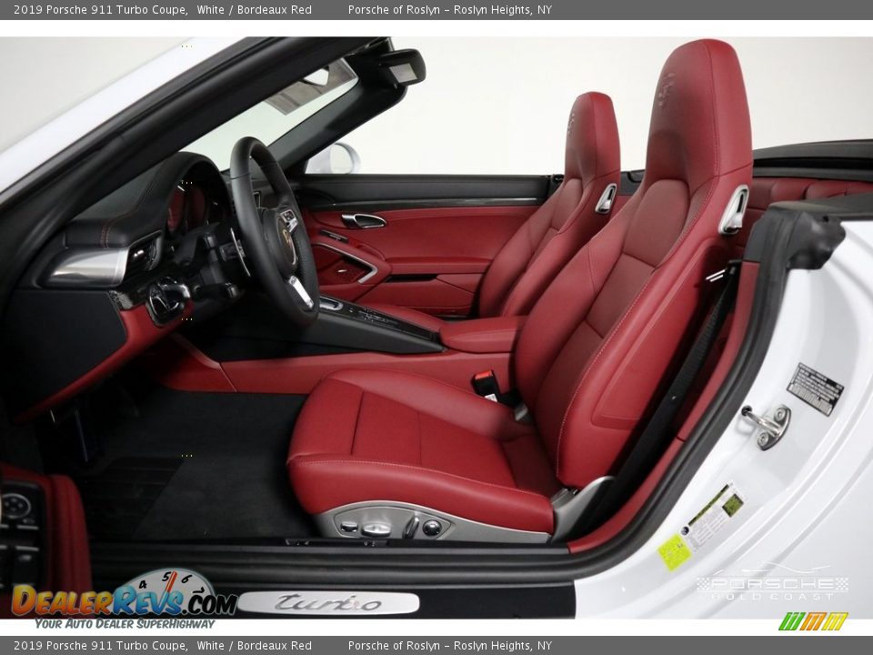 Bordeaux Red Interior - 2019 Porsche 911 Turbo Coupe Photo #15