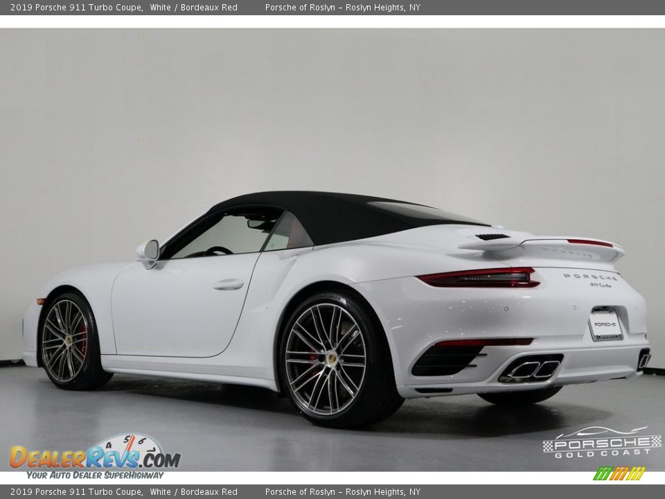 2019 Porsche 911 Turbo Coupe White / Bordeaux Red Photo #29