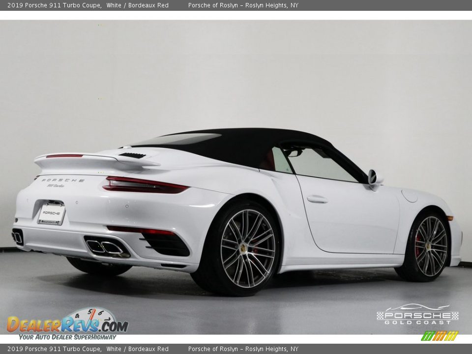 2019 Porsche 911 Turbo Coupe White / Bordeaux Red Photo #30